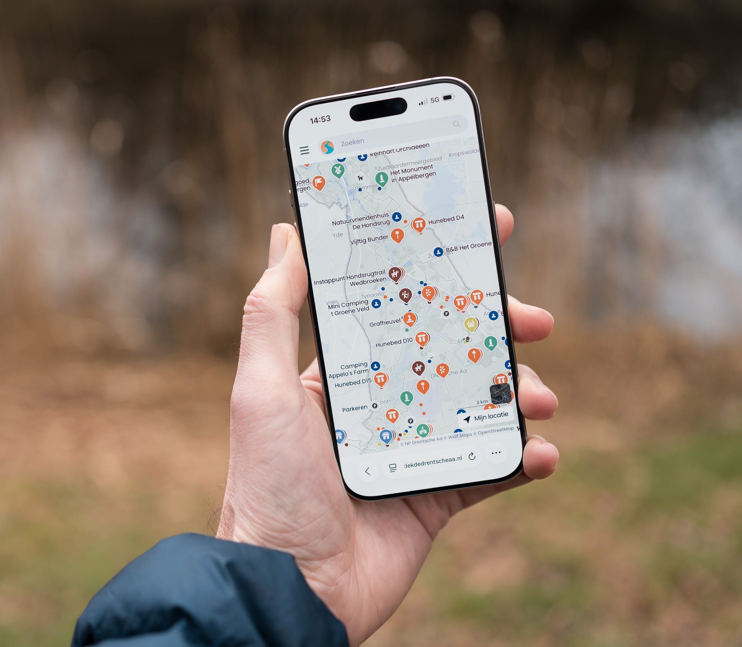 One visitor map for Drentsche Aa National Park