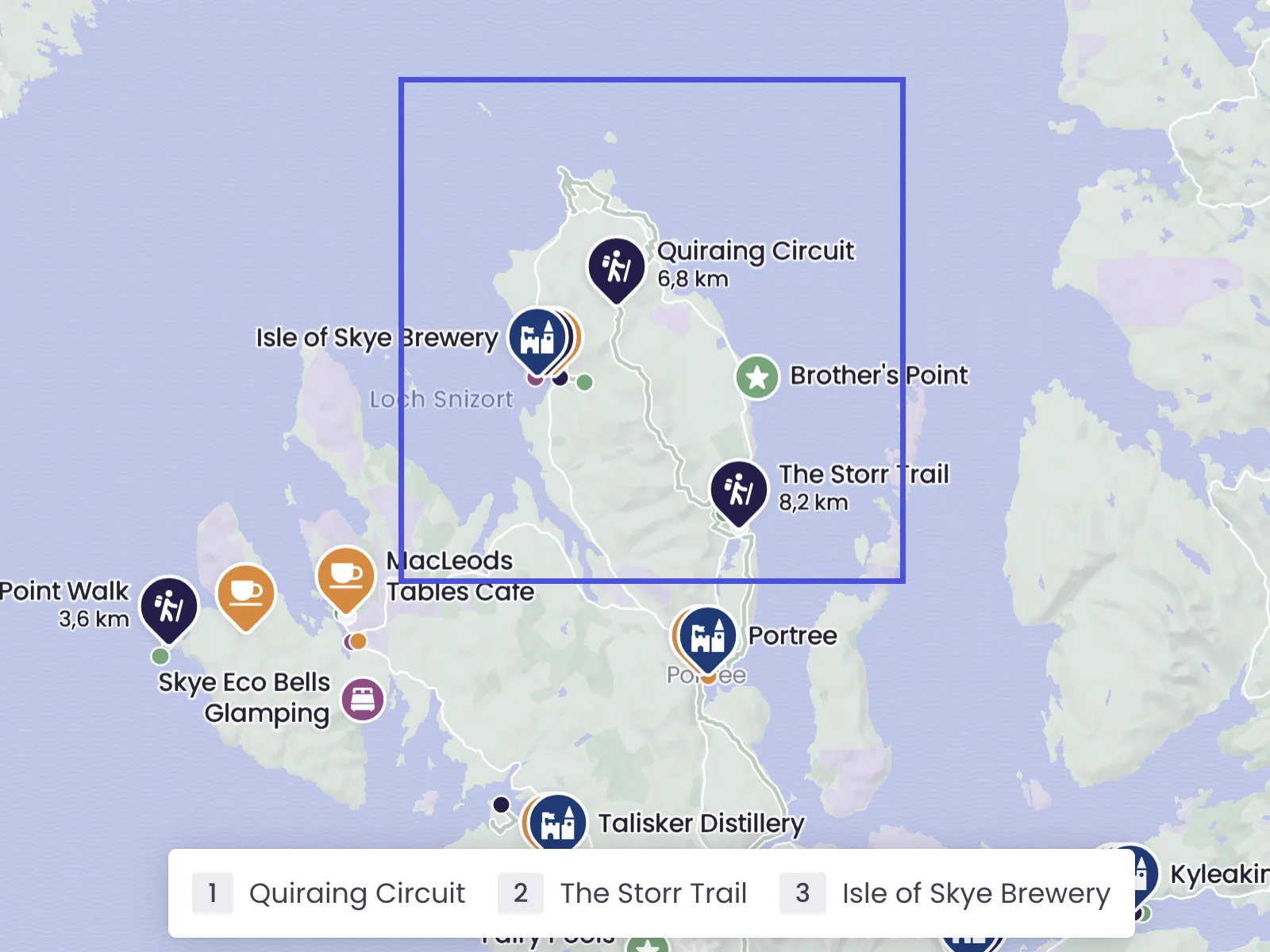 WCAG accessible interactive map