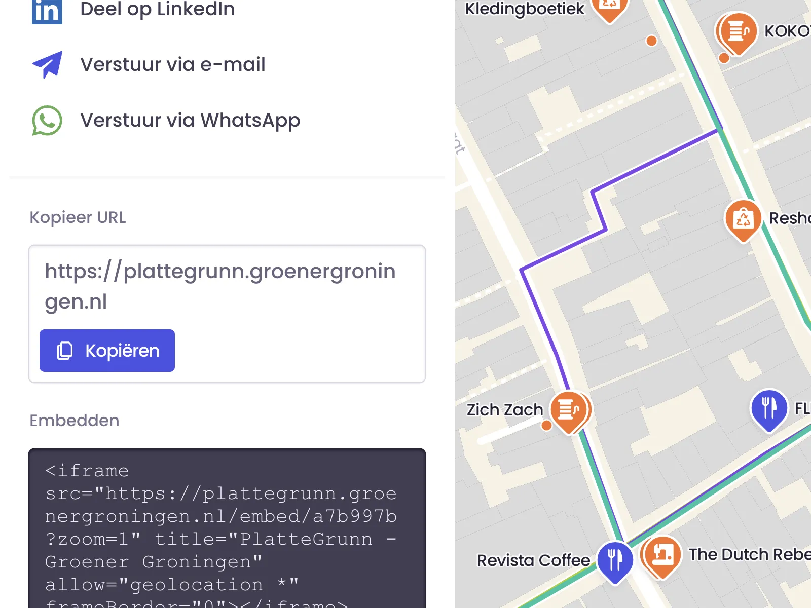Copy the URL of your interactive map