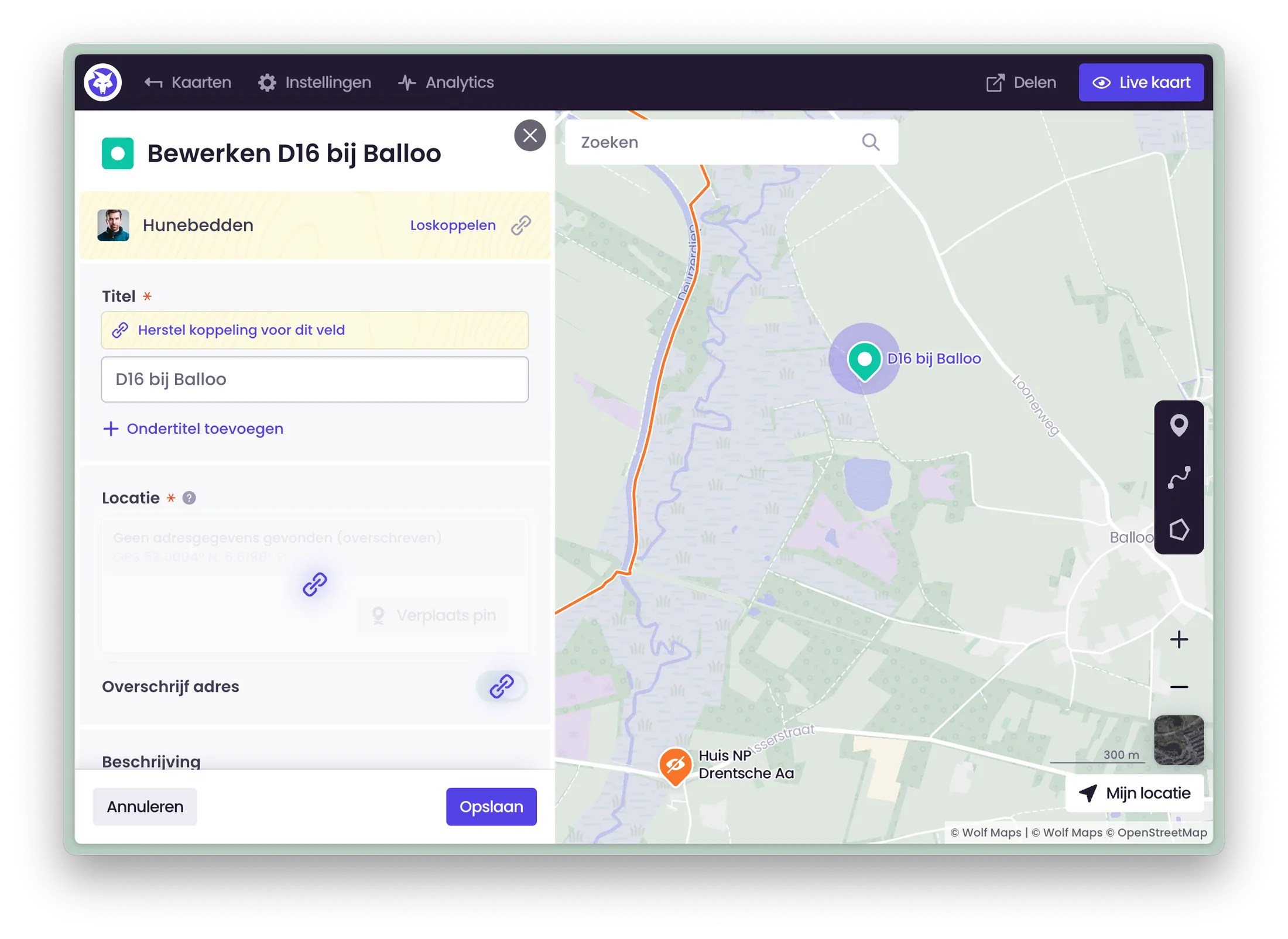 Link or unlink fields with source map
