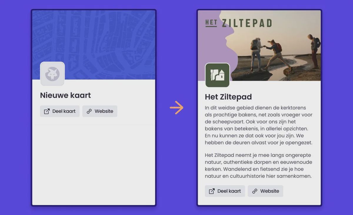 Kaartprofiel in Wolf Maps