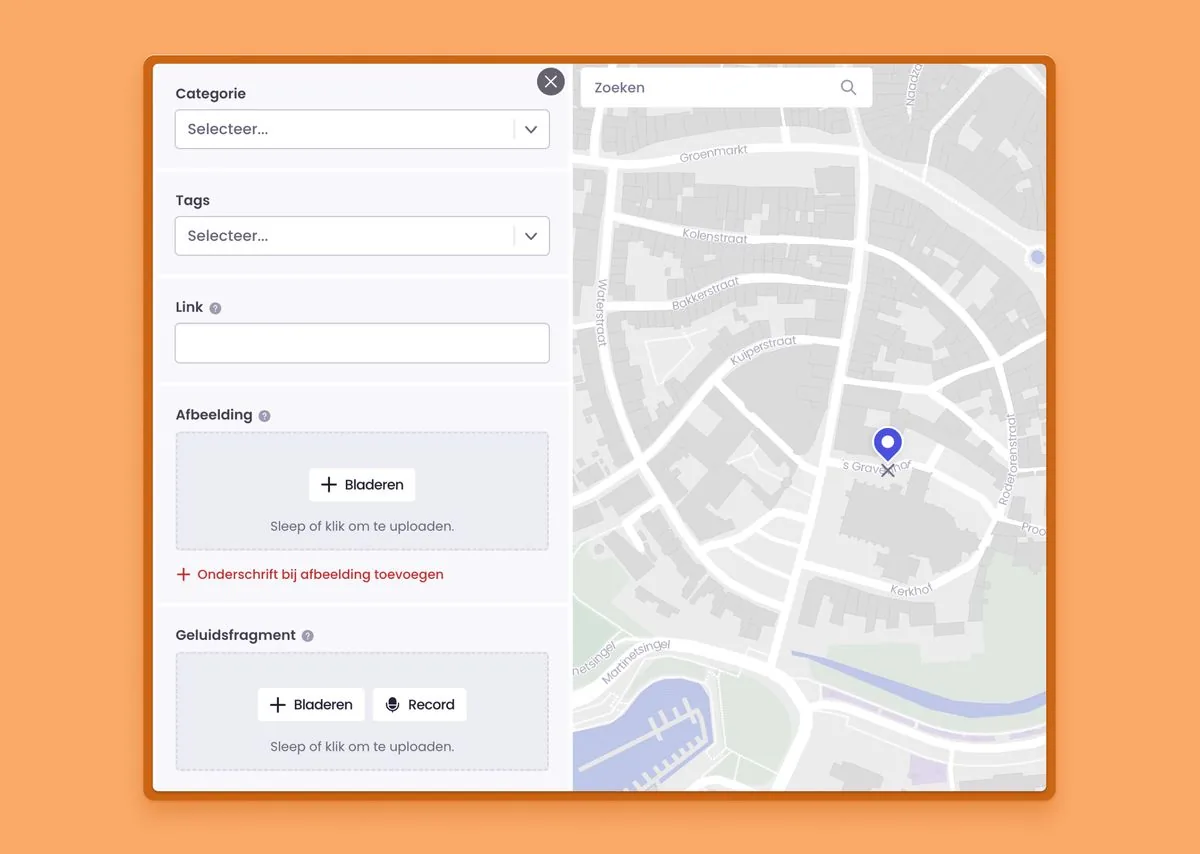 Add locations on the map