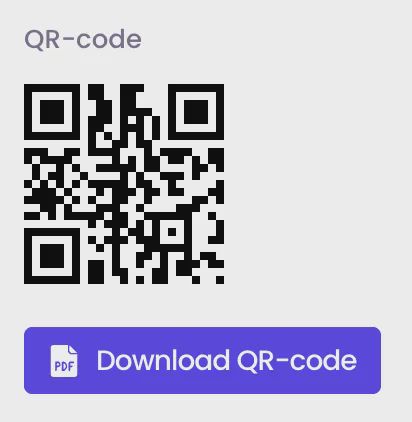 QR-code van de kaart gebruiken