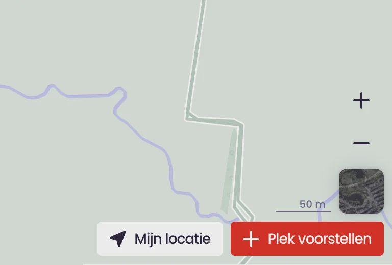Plek voorstellen op de kaart